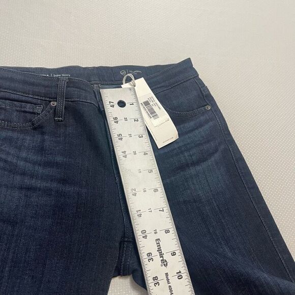 NWT Adriano Goldschmied Super Skinny Legging Ankle Dark Wash Denim Jeans Size 25 - Picture 4 of 13